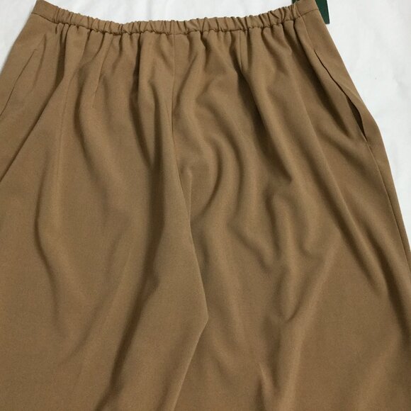 Harve Bernard Women Plus Size 18W Tan Pants Stretch Elastic Waist Tapered NWT - Picture 4 of 10